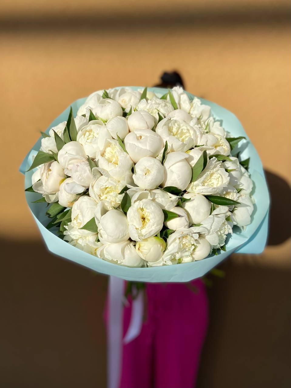 букет пионов,55шт Дюшес — фото 4