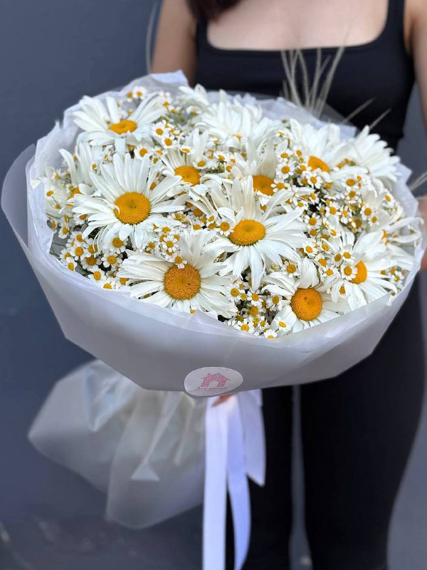 Авторский букет из 15 ромашек — фото 2