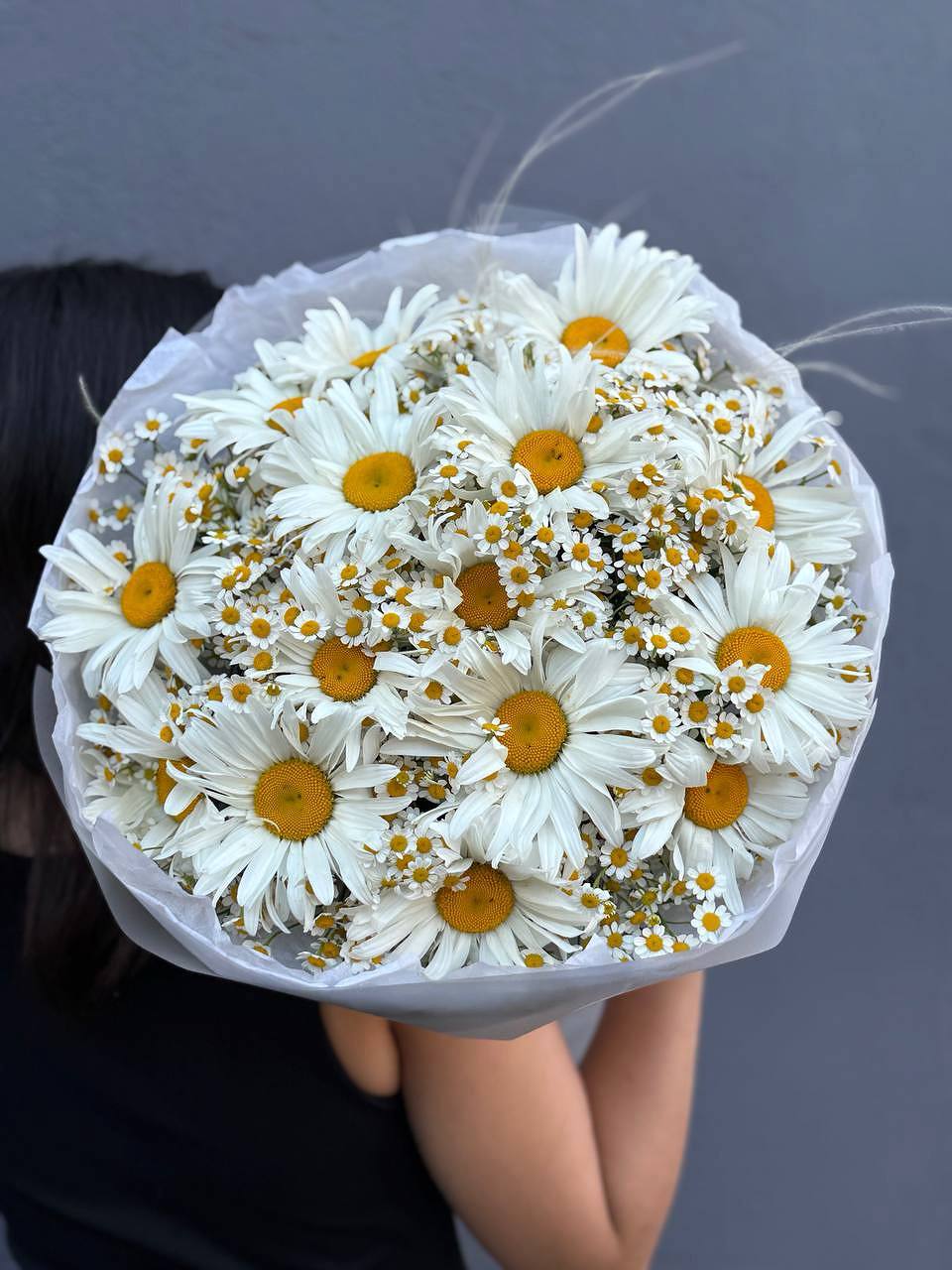 Авторский букет из 15 ромашек