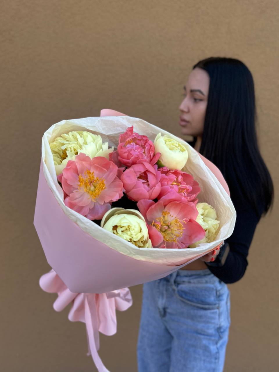 микс из 9 пионов