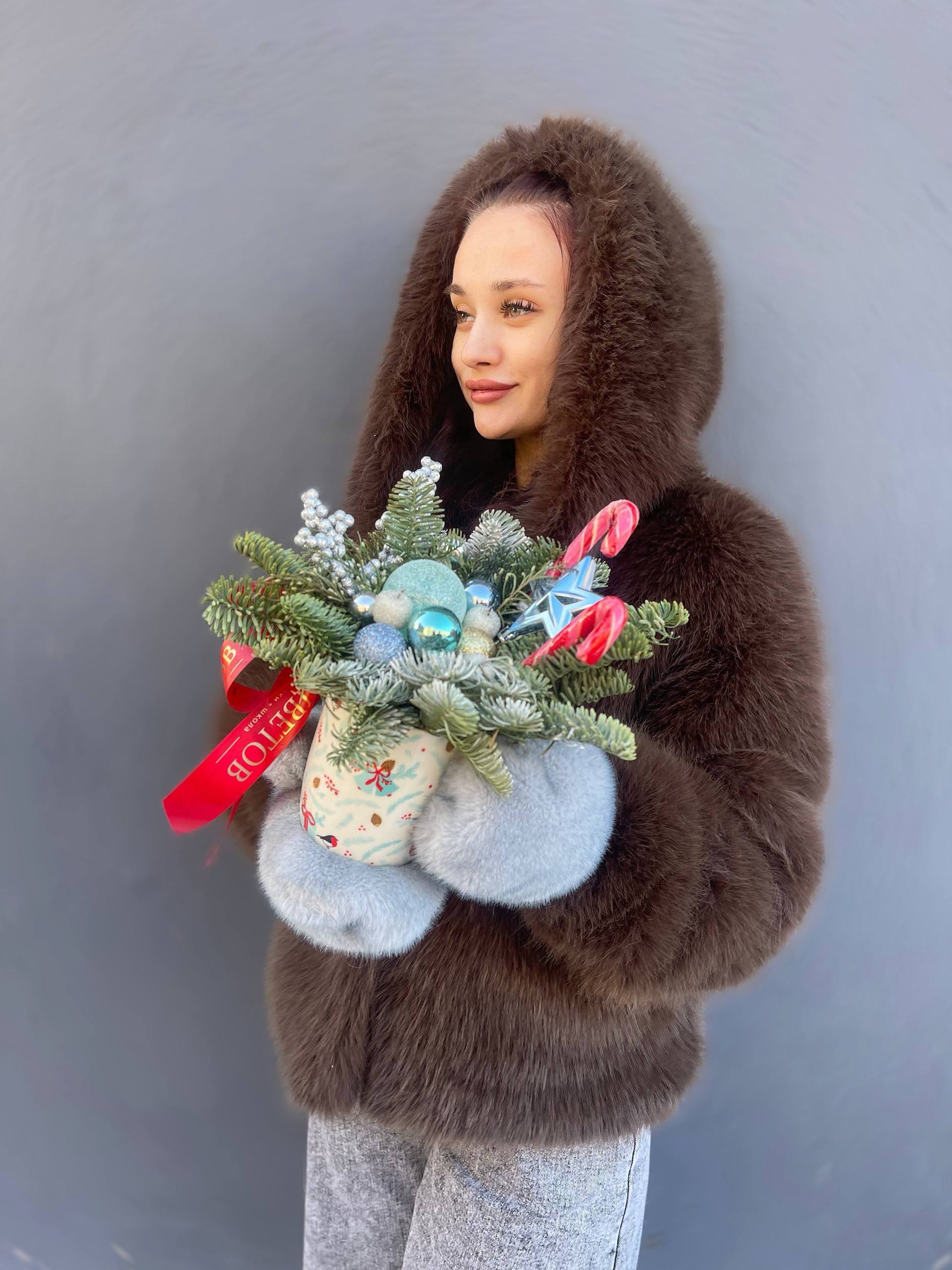Новогодняя композиция в кружке