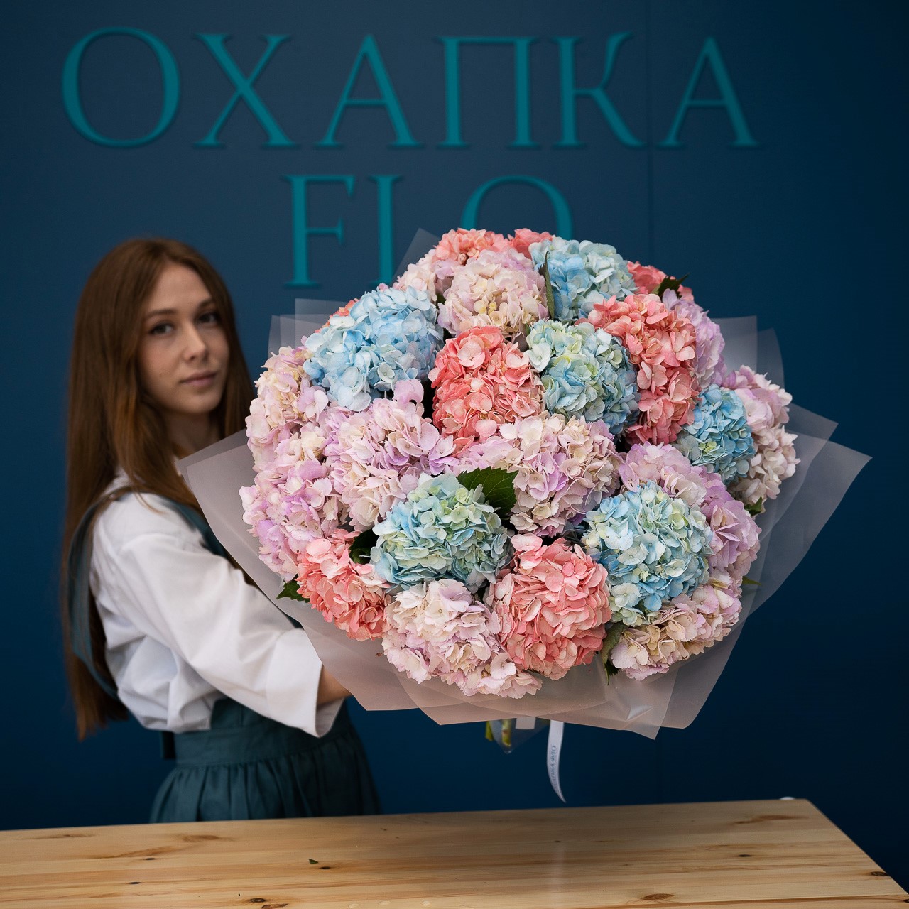 Букет гортензий 25 штук.